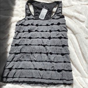 Grey and mesh racer back tank new with tag
